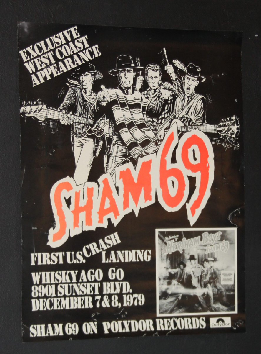 43 years ago today - US debut for the Hersham Boys 👊 Sham 69 at