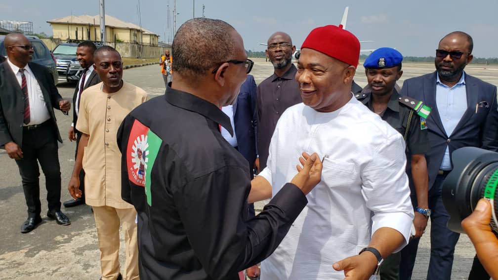 chief_Obidient's tweet photo. Imo State Governor, Hope Uzodimma welcomes the People's President @PeterObi, to the Eastern Heartland for @NgLabour 2023 Presidential Campaign Flag-off
Even APC know the next President of Nigeria.
A New Nigeria is Possible!
Forward Ever!
Vote labour Party!
#PeterObi4President2023 https://t.co/xWAy4glIx4