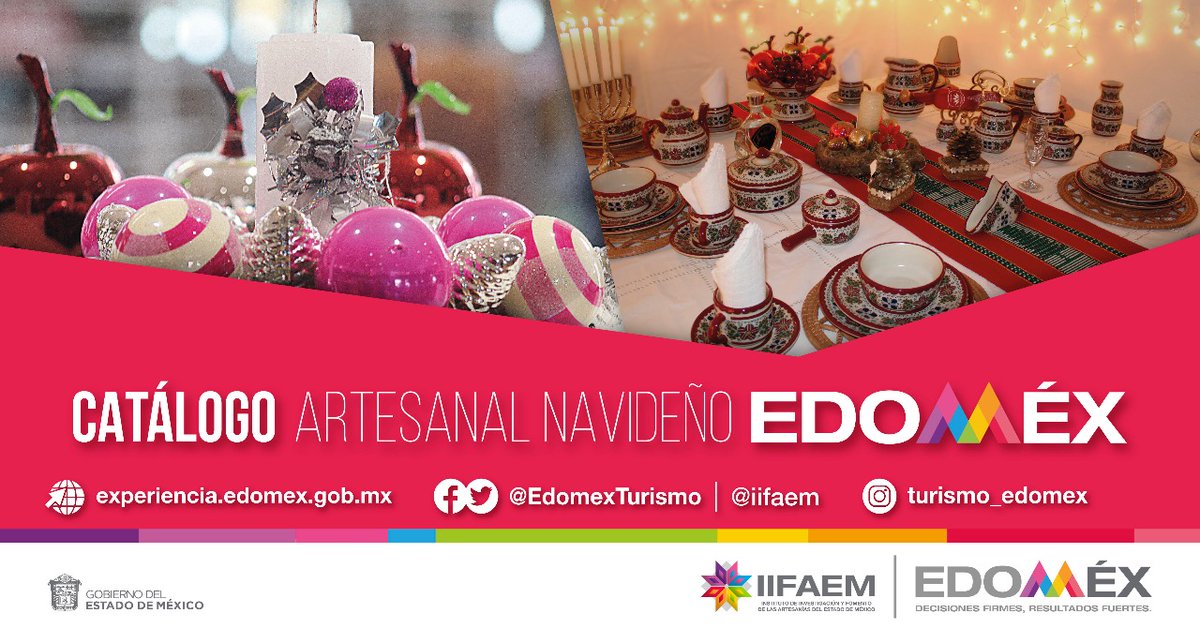 En estas fiestas de fin de año déjate atrapar por la magia del arte popular mexiquense 🪅. Lleva a casa un producto artesanal u obsequia un detalle #HechoConElCorazón. Consulta el Catálogo Artesanal Navideño del <a href="/iifaem/">Artesanías del Estado de México</a>: n9.cl/u4dox