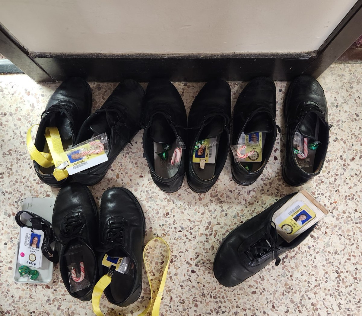 PaduaMediaGroup's tweet photo. Today is the feast of Saint Nicholas! Students set their shoes in the hallway, hoping they would be filled with sweets by St. Nick... and they were! https://t.co/f1lWZ2nNv4