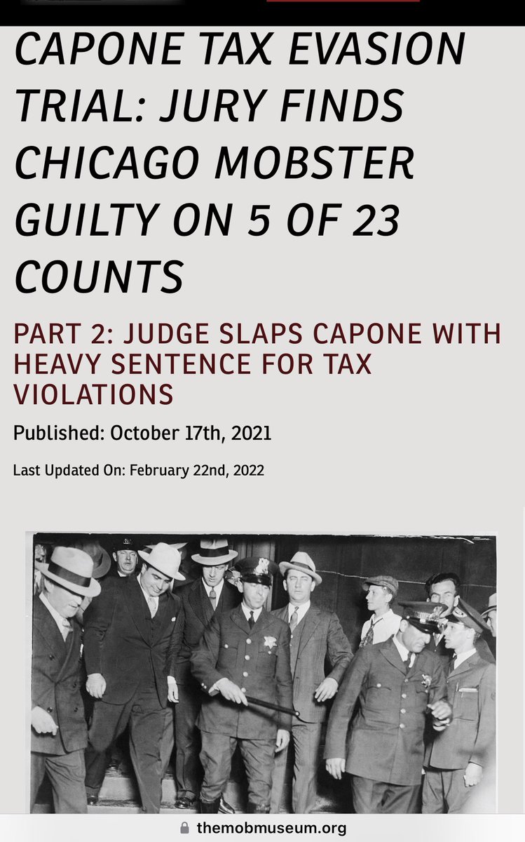 milruby27's tweet photo. @glennkirschner2 Trump organization “Guilty ON ALL 17 counts”
Al Capone crime Org “Guilt on 5️⃣ of 23 counts”
Guess Who else was found guilty & went to Prison for Tax fraud with less Guilty Counts?!!
#TrumpCrimeFamily #TrumpOrgGuilty #HunterBiden #TwitterFiles #laratrump #Republicans #MAGA https://t.co/caKbIMfrqe