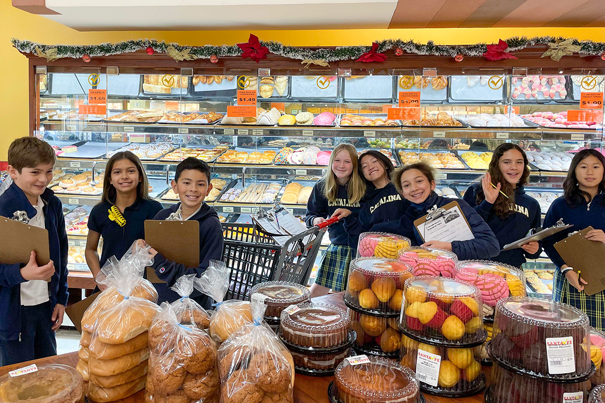 Thank you to Santa Fe Market in #Seaside for hosting our Grade 6 Advanced Spanish students for a scavenger hunt! They looked for different meats, bakery items, veggies, and fruit, then enjoyed a lunch at the taqueria. A great chance to practice Spanish outside the classroom!