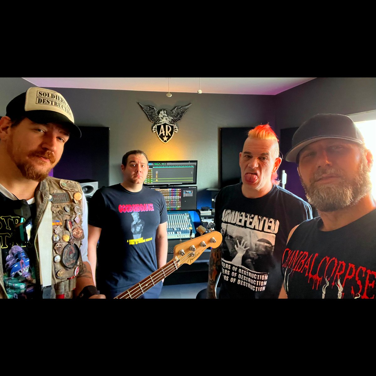 Back in the studio at American't studio. New album on the way!