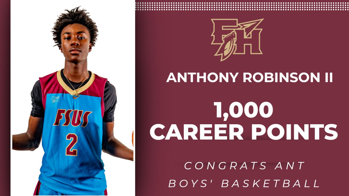 FSUS_Athletics's tweet photo. Join us tonight as we recognize Anthony Robinson II for joining the 1000-point club. #CLER #WeAreFSUS https://t.co/EHCoNexIej