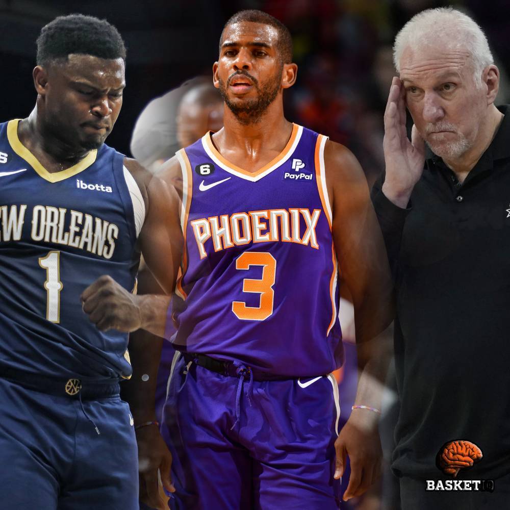 ESPNmx's tweet photo. Mala racha de @Spurs en la era Gregg Popovich 😲
Los #Pelicans, 'on fire' 🔥🏀
¿Afectará a los Suns el ataque de Kanye West hacia Chris Paul? 👀
@tonhorodriguez y @EitanBenezra lo analizan en Basket IQ. #ESPNPodcast
https://t.co/H9vwpTwvMx
https://t.co/8w403FYhvA https://t.co/7Vvk3wcoRP