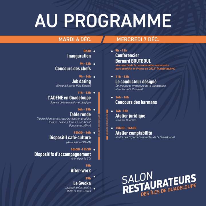 EDF_Guadeloupe's tweet photo. 1er salon des Restaurateurs des îles de #Guadeloupe, 6 et 7/12 au WTC : les équipes @EDF_Guadeloupe vous accueillent et répondent à vos questions sur la #facturation, les offres d'#économies d'énergie AGIR Plus d'EDF et les #gestesutiles. #serviceclients #servicepublic #conseils https://t.co/fhnEPmPdq6