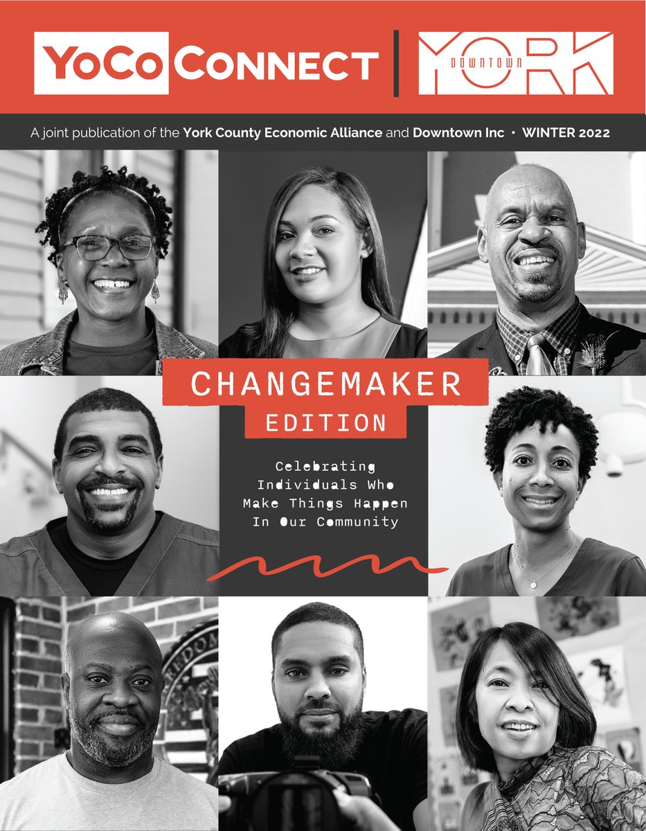 NOW LIVE! The Changemaker Edition issue, jointly published by <a href="/YCEAPA/">YCEA</a> &amp; <a href="/Downtownyorkpa/">Downtown York</a> celebrates the talent and drive of individuals of color making things happen in our community. 

Read their stories at: bit.ly/ChangemakerIss…