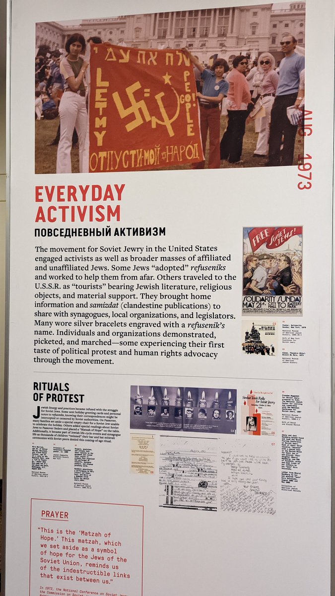 abbyfsnyder's tweet photo. Today, my @baltjc colleagues and I joined the @jewishmuseummd for the opening of their new exhibit, #PowerofProtest. It was extremely insightful -- go check it out! https://t.co/YlWsup8PqU