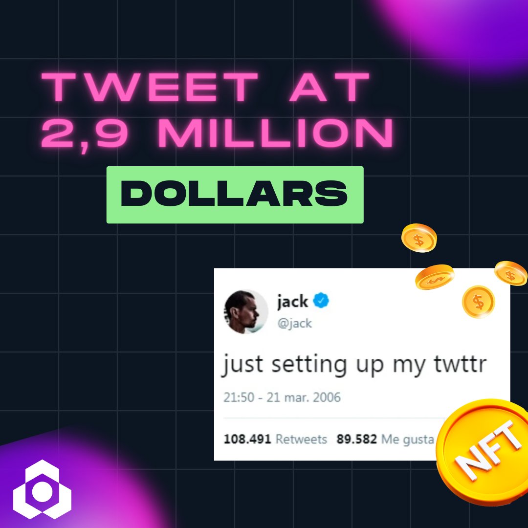 plexus_one's tweet photo. Just like you read it! Twitter CEO Jack Dorsey sold his first tweet as a non-fungible token for $2.9 million. This is the latest big-name NFT sale in the craze rocking the investing and art world.

Join the community! 👇🏻
https://t.co/byqxHacMqe

#PlexusOne #NFT #Metaverse https://t.co/EIgPaVAQz0