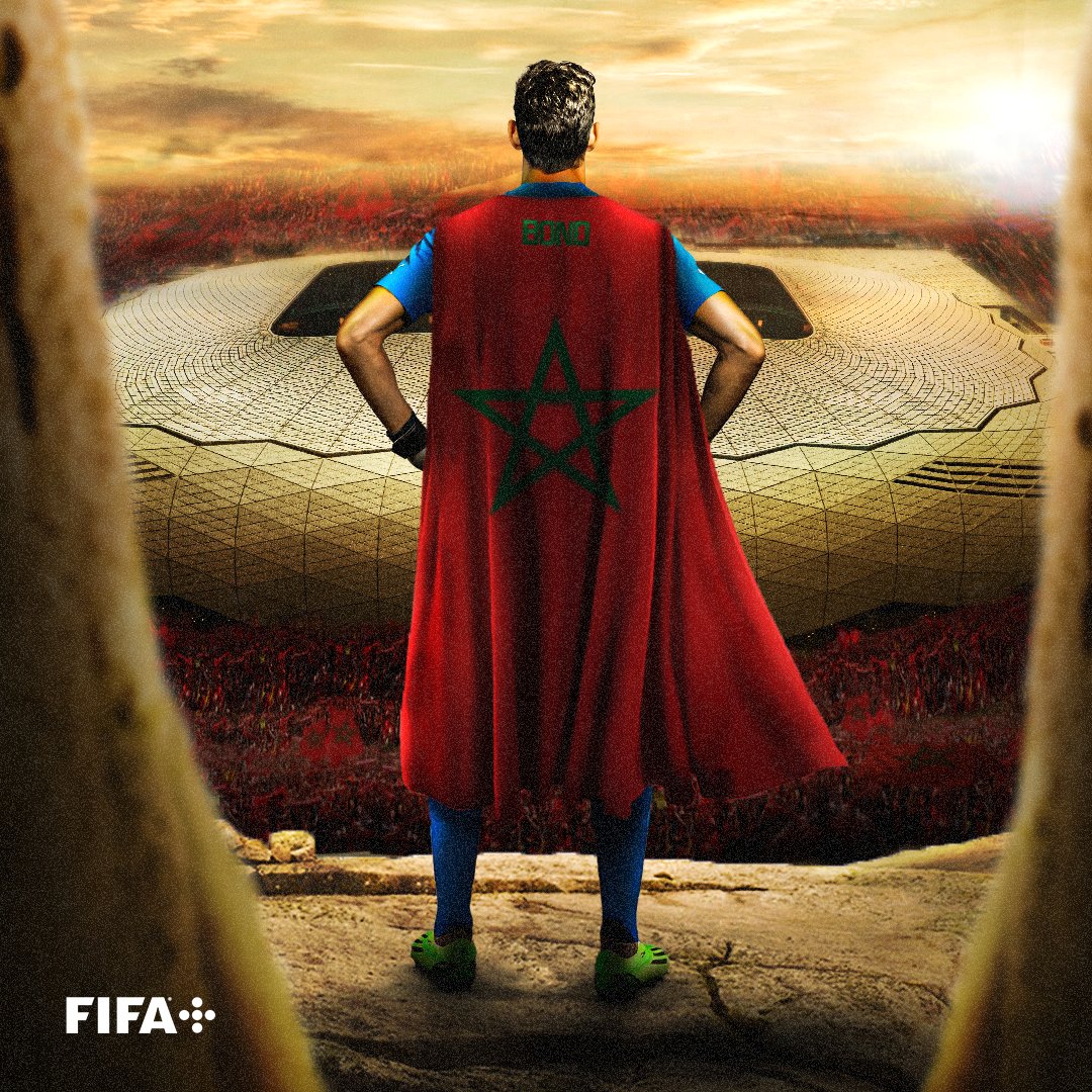 FIFAWorldCup's tweet photo. Super Yassine Bounou 🦸‍♂️ 

#FIFAWorldCup #Qatar2022