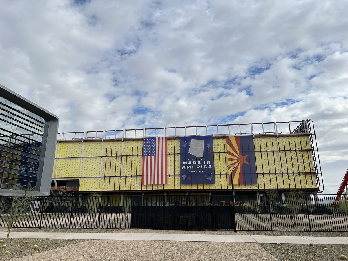 DougDucey's tweet image. If the years-long effort to bring TSMC’s high-tech chip manufacturing operation to Arizona wasn’t already the “deal of the decade,” its announcement that it would add a second fab, invest a total of $40 billion and create 4,500 jobs certainly seals the deal. #MadeinArizona