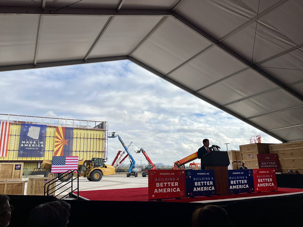 DougDucey's tweet image. If the years-long effort to bring TSMC’s high-tech chip manufacturing operation to Arizona wasn’t already the “deal of the decade,” its announcement that it would add a second fab, invest a total of $40 billion and create 4,500 jobs certainly seals the deal. #MadeinArizona