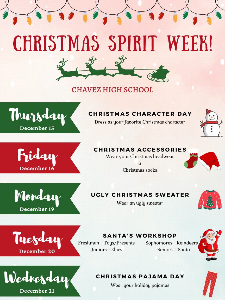 make sure to show your Christmas spirit starting next week 🎄