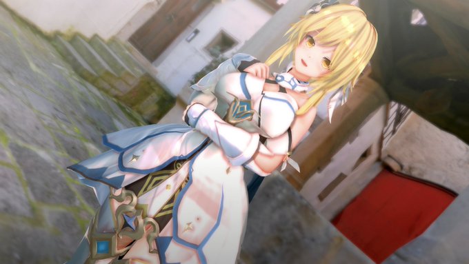 エディットした蛍ちゃんと、原神公式の蛍ちゃん。並べてみると結構違うなぁ( ˇωˇ ) 