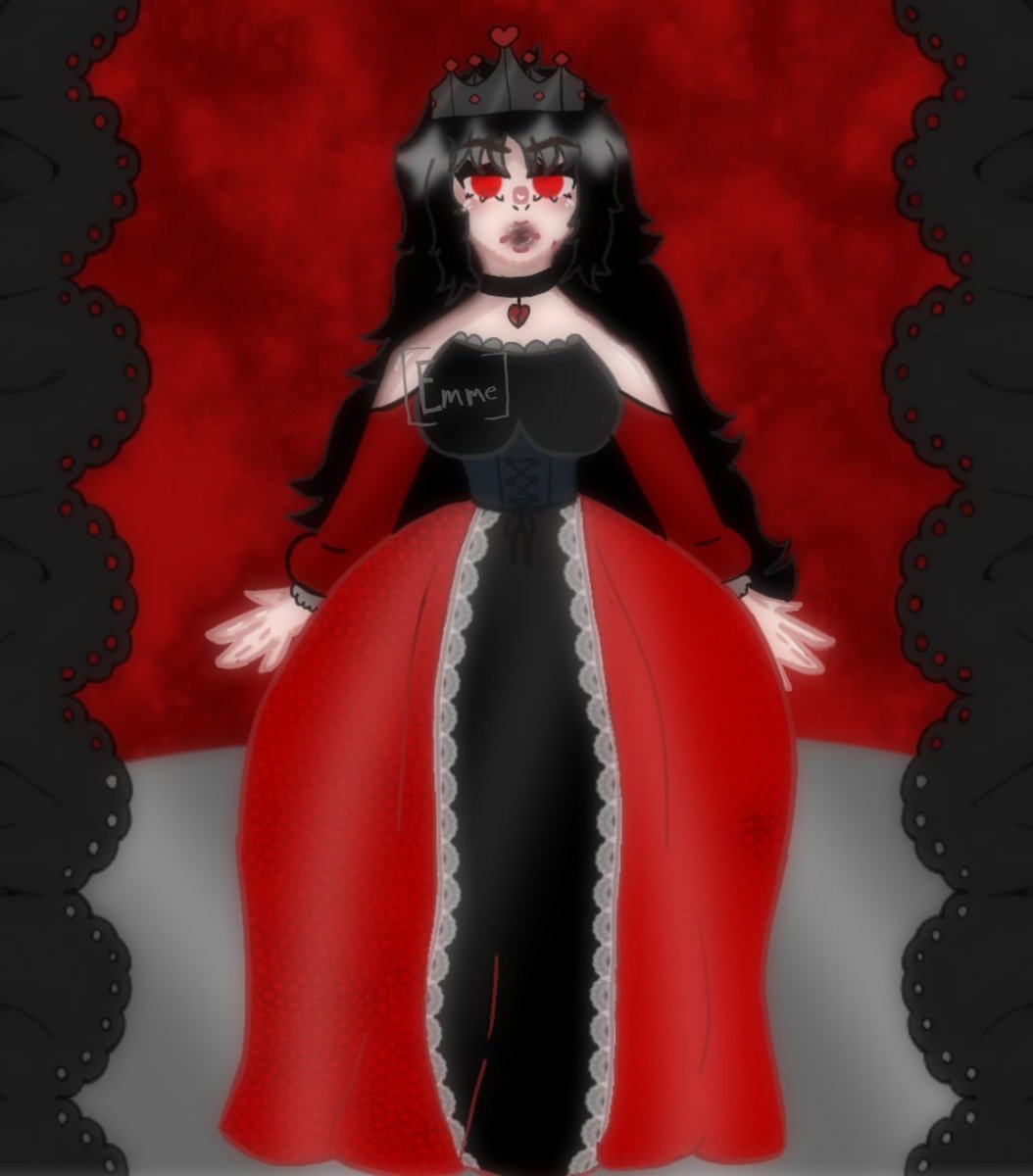 thisisEmz_Art's tweet photo. Eira the Evil Queen at her Coranation!
#sluggishartoc #artistsontwitter #queenoc #originalcharacter https://t.co/w1K5HDavRx