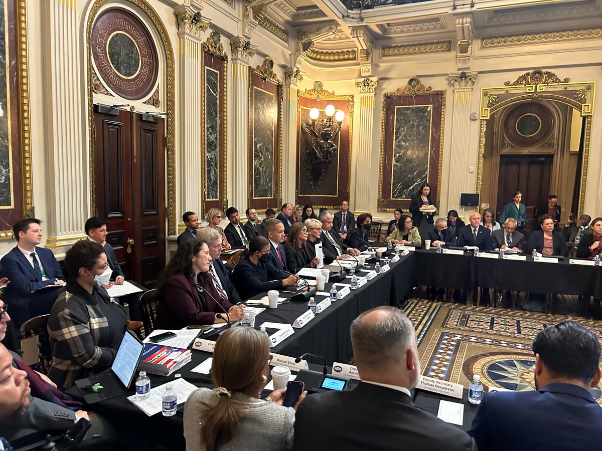 SBAIsabel's tweet photo. Today I joined Biden-Harris Administration leaders, @Whitehouse officials and Puerto Rico Governor @GovPierluisi to discuss how we can continue to work together to help the people of Puerto Rico recover from recent disasters and continue to start and grow businesses. https://t.co/ELlOz12SGw