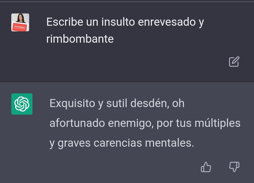 Aquí, usando la #IA para cosas útiles