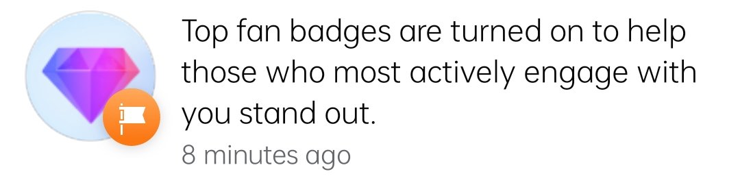 itsKimDelmas's tweet photo. Top fan badge to those who always checked on me 😂 https://t.co/iizFaO5eEz