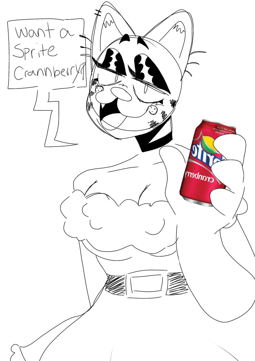DrawsOliver's tweet photo. Want a sprit cranberry:) (yes I accidentally put two N's shush) https://t.co/GVTpUcTNur