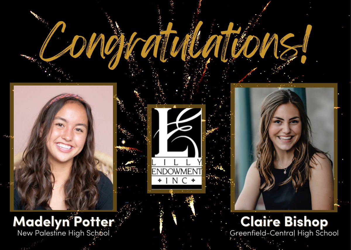 Congratulations to our Hancock County 2023 Lilly Endowment Community Scholarship Program recipients! This scholarship will pay for tuition and fees for four years of education at any Indiana college or university. Learn more here:  givehcgrowhc.org/scholarships/l…