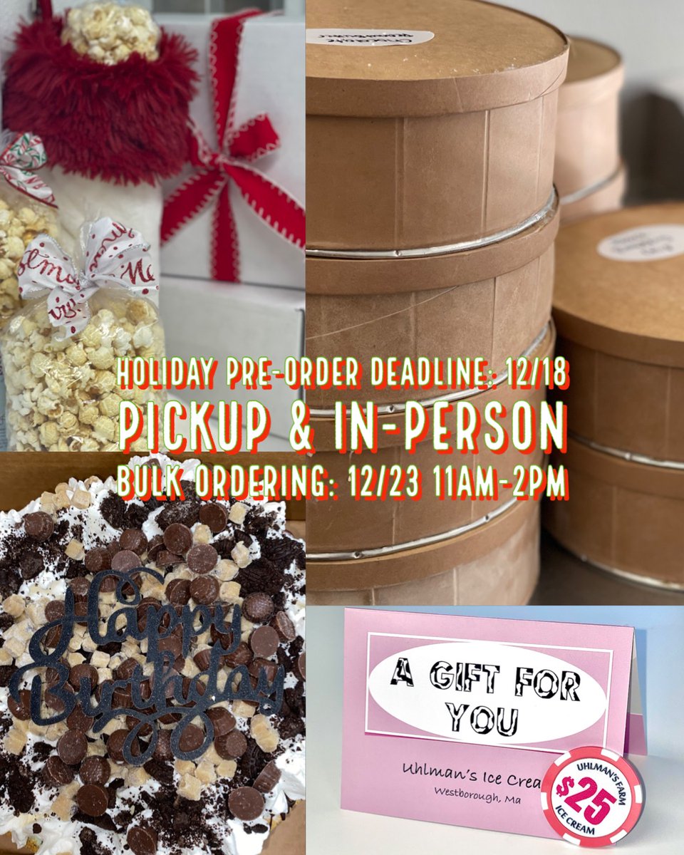 Order all of your Holiday necessities today! Your next chance won’t be until March 🙈🎄