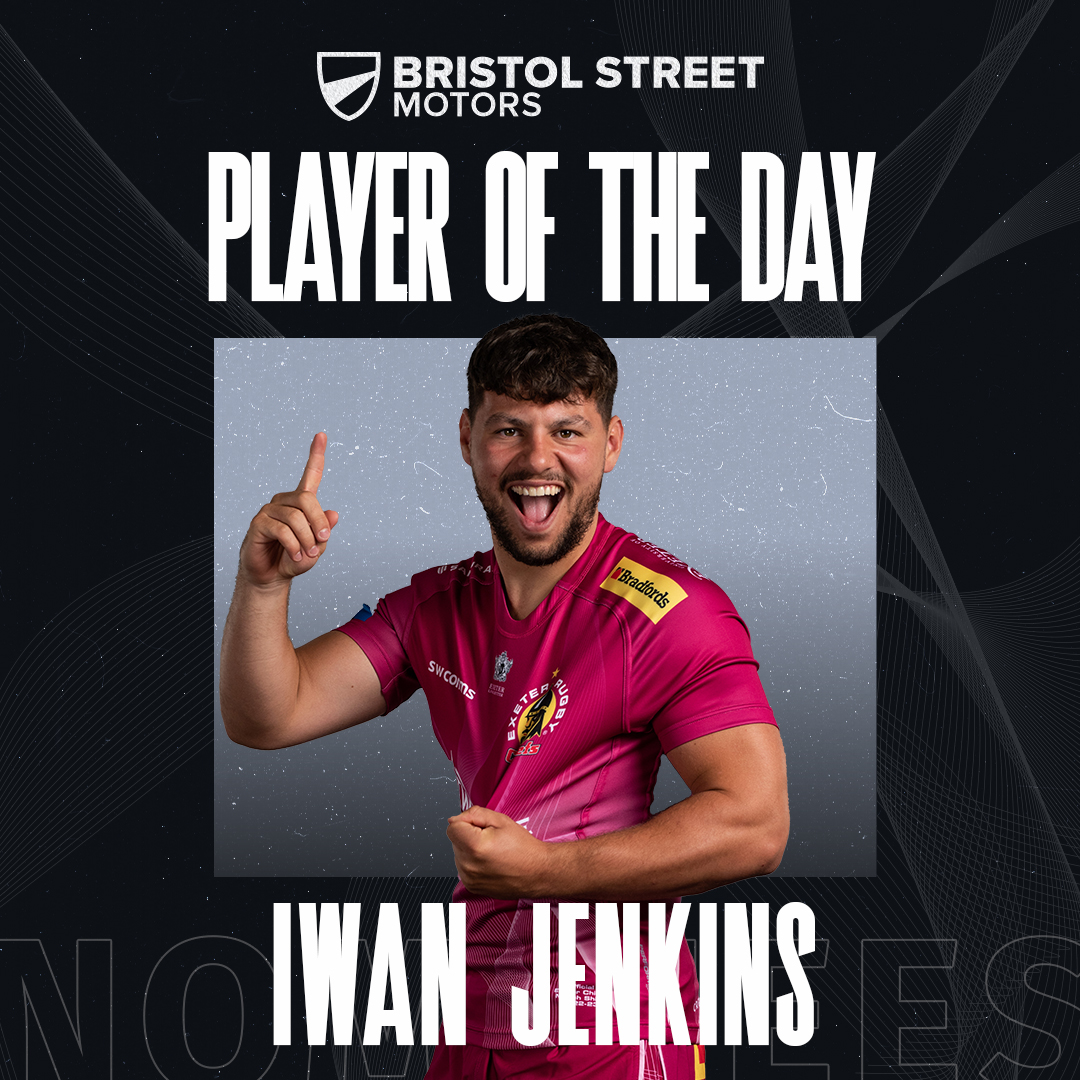 Exeter Chiefs (@exeterchiefs) on Twitter photo π - πππππππππππππππ
The votes are in and fly-half Iwan Jenkins has been named the <a href="/ExeterChiefs/">Exeter Chiefs</a> <a href="/BristolStMotors/">Vertu (Formerly Bristol Street Motors)</a> Player of the Day from our <a href="/premrugby/">PREM Rugby</a> Cup clash with <a href="/gloucesterrugby/">Gloucester Rugby π</a> 
#EXEvGLO π - πππππππππππππππ
The votes are in and fly-half Iwan Jenkins has been named the <a href="/ExeterChiefs/">Exeter Chiefs</a> <a href="/BristolStMotors/">Vertu (Formerly Bristol Street Motors)</a> Player of the Day from our <a href="/premrugby/">PREM Rugby</a> Cup clash with <a href="/gloucesterrugby/">Gloucester Rugby π</a> 
#EXEvGLO