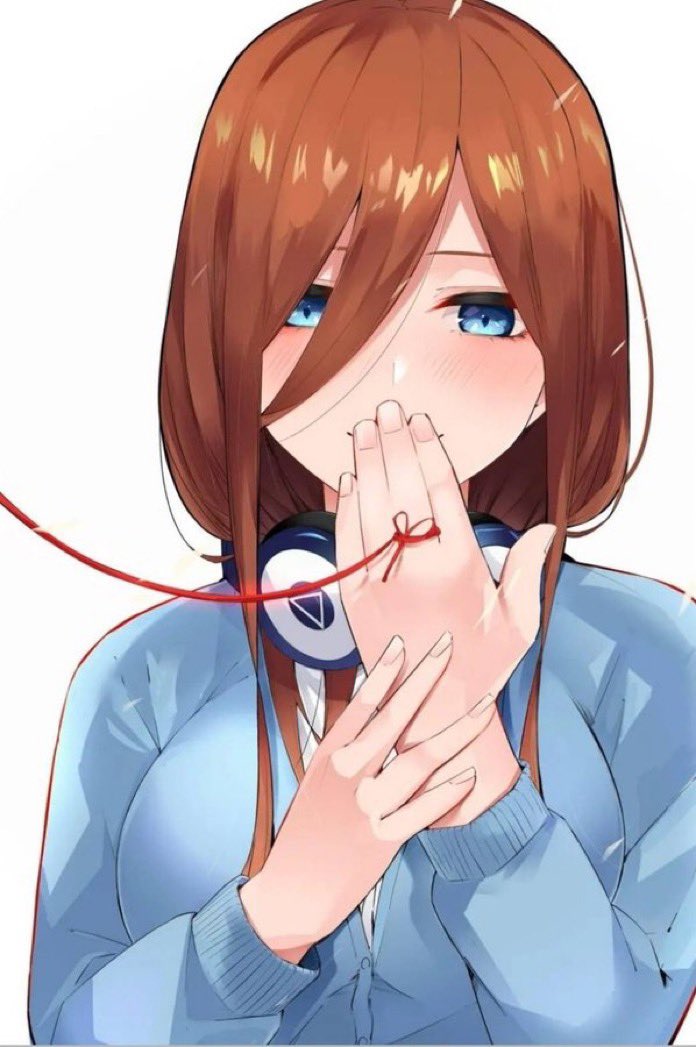 ハローラさんがTwitterに投稿した中野三玖(五等分の花嫁)のイラスト。