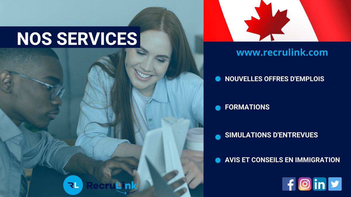 RecruLink's tweet photo. Vous peinez à trouver un emploi qui vous convient ?
Recrulink est une équipe complète et dynamique qui vous accompagne chaque jour avec des nouvelles offres d'emploi, des séances de formations, des simulations d'entretien

Inscrivez-vous via https://t.co/dxQLPDEzme https://t.co/uuBkoCX0sD