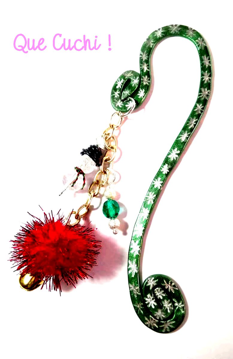 Que_Cuchi's tweet photo. Bonjour à tous!!!
Marque-page Noël
Prix: 10,00€
Marque-page fait-main avec du fil d'aluminium de 3 mm vert, chaîne en métal argenté un peu doré sans nickel et trois breloques
https://t.co/9Pyz73U4Mo https://t.co/UxRDfSLbHM