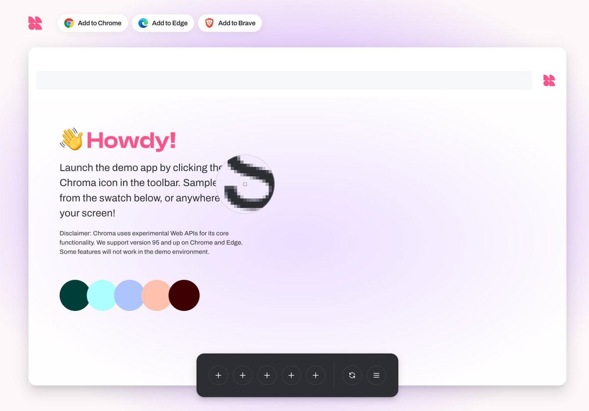 getcolorway's tweet photo. Give Chroma a spin on our demo page. It's fun, we promise! 🧑‍💻👇

https://t.co/Ec3aGp34ce

#ColorTools #ChromeExtensions @ChromiumDev https://t.co/MNsYQHq7Za