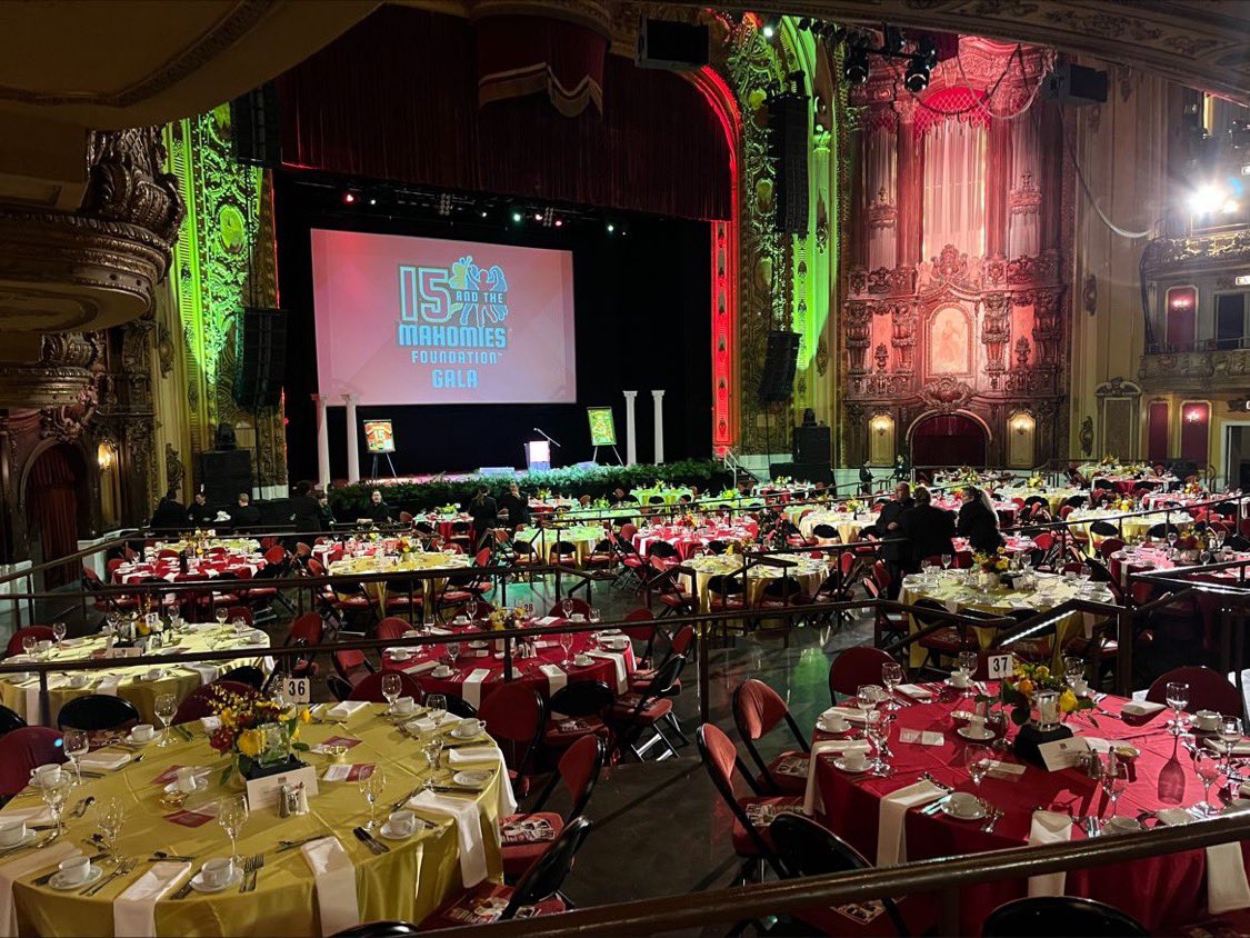 CoachCharities's tweet photo. Getting ready for the Third Annual “AN EVENING WITH PATRICK MAHOMES,” benefiting the @15andMahomies and 15 community organizations tonight at the Midland Theater in Kansas City. Going to be a special night of giving back to others! https://t.co/52dP5z6sBE