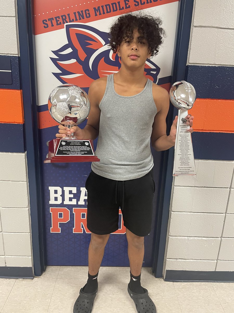 PerezSean_7's tweet photo. Such a blessing winning two district champions one from soccer last year and this year from football all blessings!! https://t.co/uS0vB9S9io