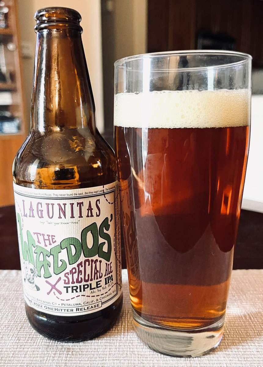 RJellyman's tweet photo. Rd 2 #TopBrewsTues & #10PercentTuesday is The Waldos’ Triple IPA, it took a lot of will power; that said I was able to drink this fantastic beer over a 3-4 month time frame & now it’s gone after this beer until next year. @JonMontag @zappafaye @Senor_Greezy @cellmavin @TammyJaben https://t.co/S9xFctNh4i