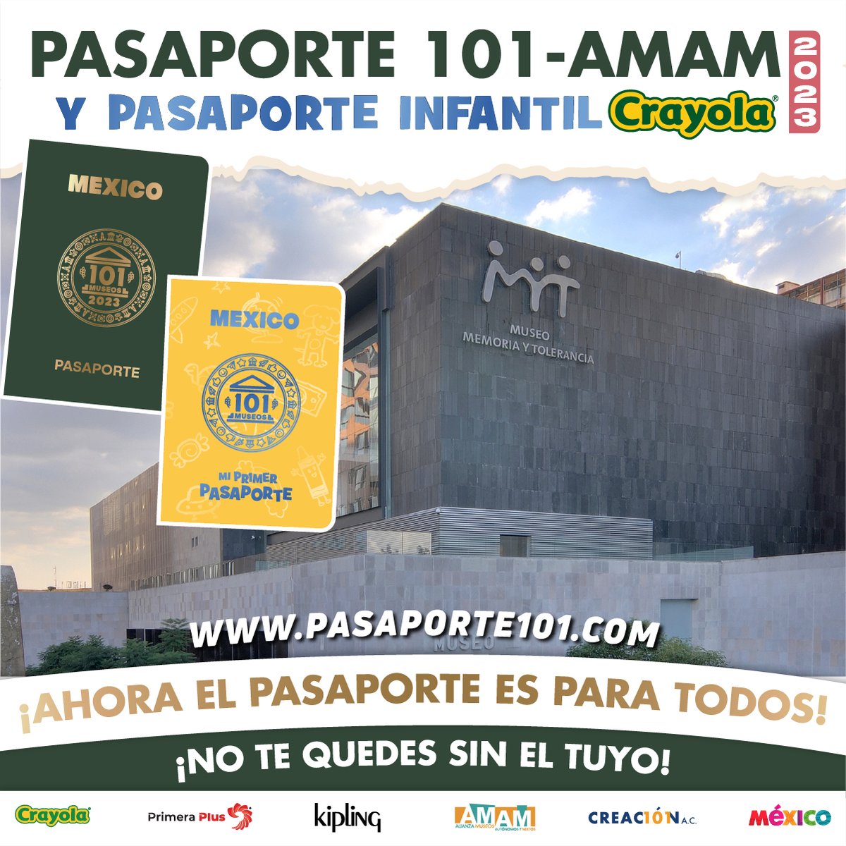 MuseoMyT's tweet photo. ¿Estas listo para aventurarte con la @amamcdmx y 101 Museos México?
Ya puedes obtener el Pasaporte Infantil o renovar el Pasaporte 101 - AMAM 2023.
Entra aquí para adquirir el tuyo: https://t.co/rd1VKiU8l1
#MiPrimerPasaporte #pasaporte101 #101museosmexico #MuseosAMAM https://t.co/JD7UKintUq