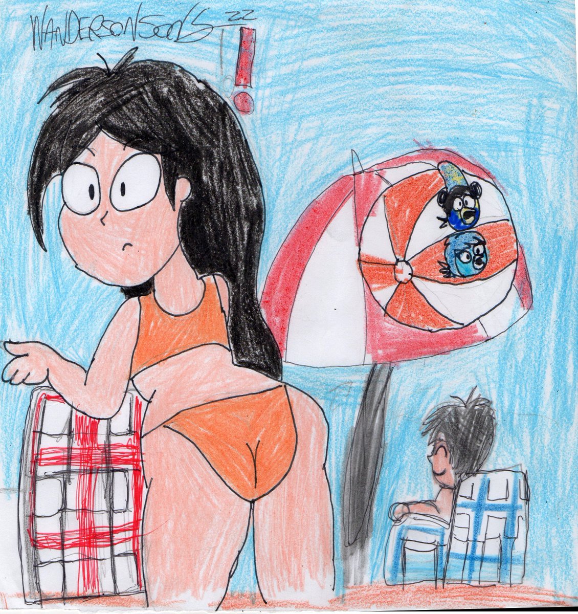 WandersonSonyX3's tweet photo. A little Minerva C Doodle doing Zoe's Butt frame pose i did, I drew ball bird feat: (Chris & Ellie. @chrisaug99)
#fanartreference #cartoon #OC #drawing
#doodle #rio #riomovie #zoesbutt #zoe #bluesky #blueskystudios #20thcenturyanimation #traditionalart #20thcenturystudios #FOX https://t.co/JYSVlysRzx