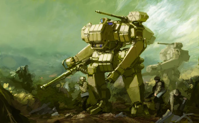 I like the end result well enough but I think I'd prefer to have designs like this end in 3d models rather than paintings. I want them to move and do things 