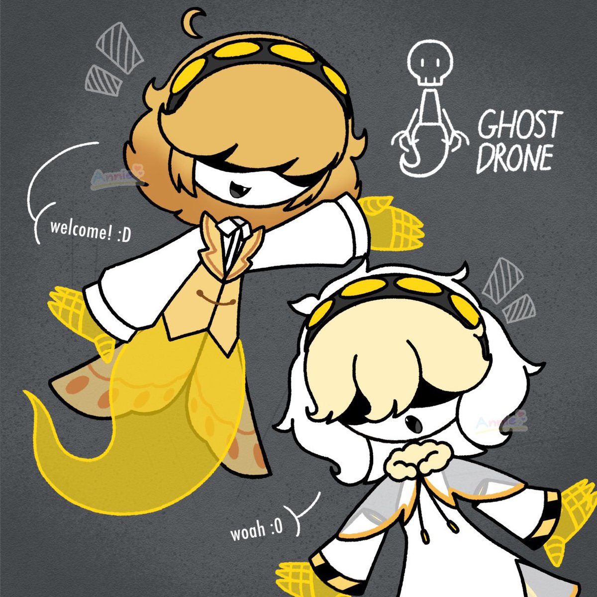 AnnieSweetCute1's tweet photo. Puff and Fluff 🦋💀💛
#murderdrones
#murderdronesoc https://t.co/fZ3nfqXKtB
