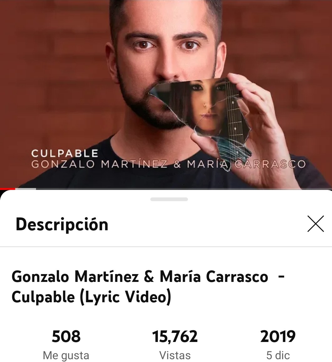 GonzaloMCol's tweet photo. @gonzalommusic siempre estamos de celebración con tu música; hoy es el turno de #Culpable en #ORIGENalbum con @Maria_CarrascoJ que ha cumplido su tercer aniversario 🥳 gracias ❤️https://t.co/gwLTKnWpkC https://t.co/ppvOMksw2z