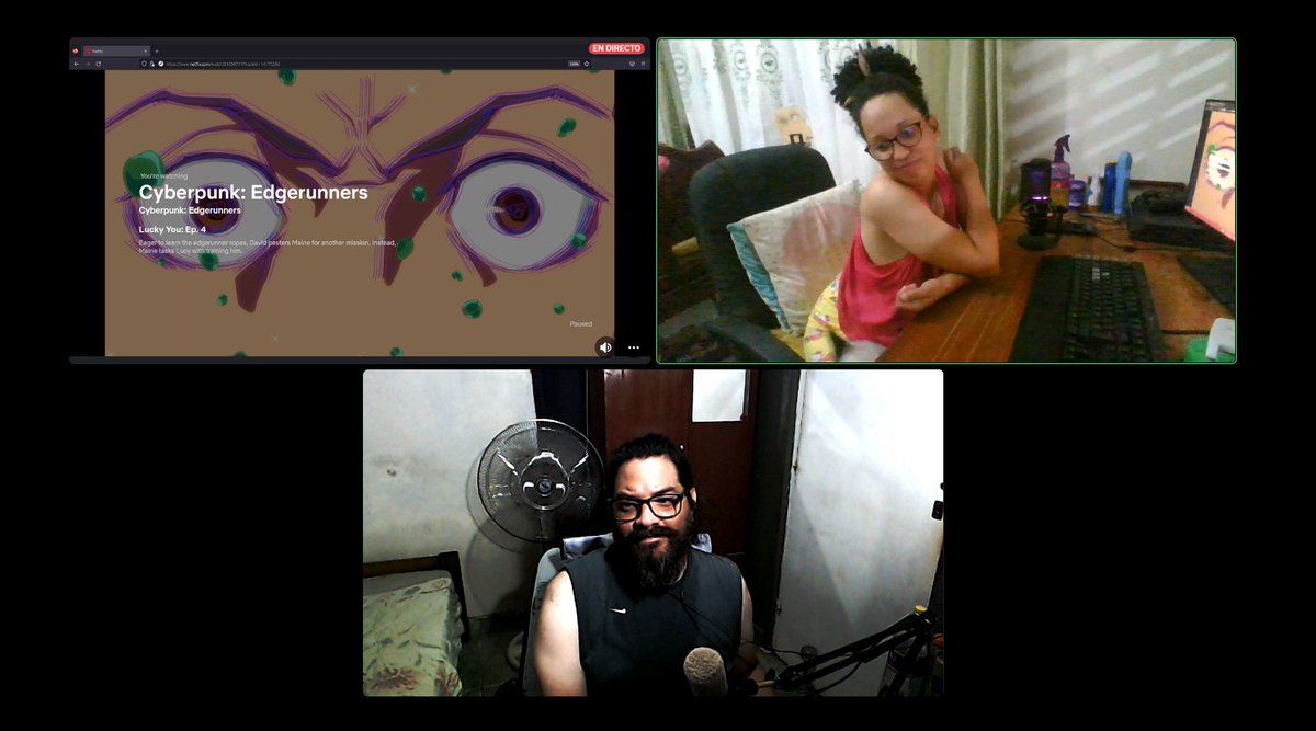 EmocionGames's tweet photo. A que altura mejora Cyberpunk edgerunners, estamos hace 4 capitulos con @clagg110 y la verguenza ajena es grande en nosotros https://t.co/5EZnKIdDyD