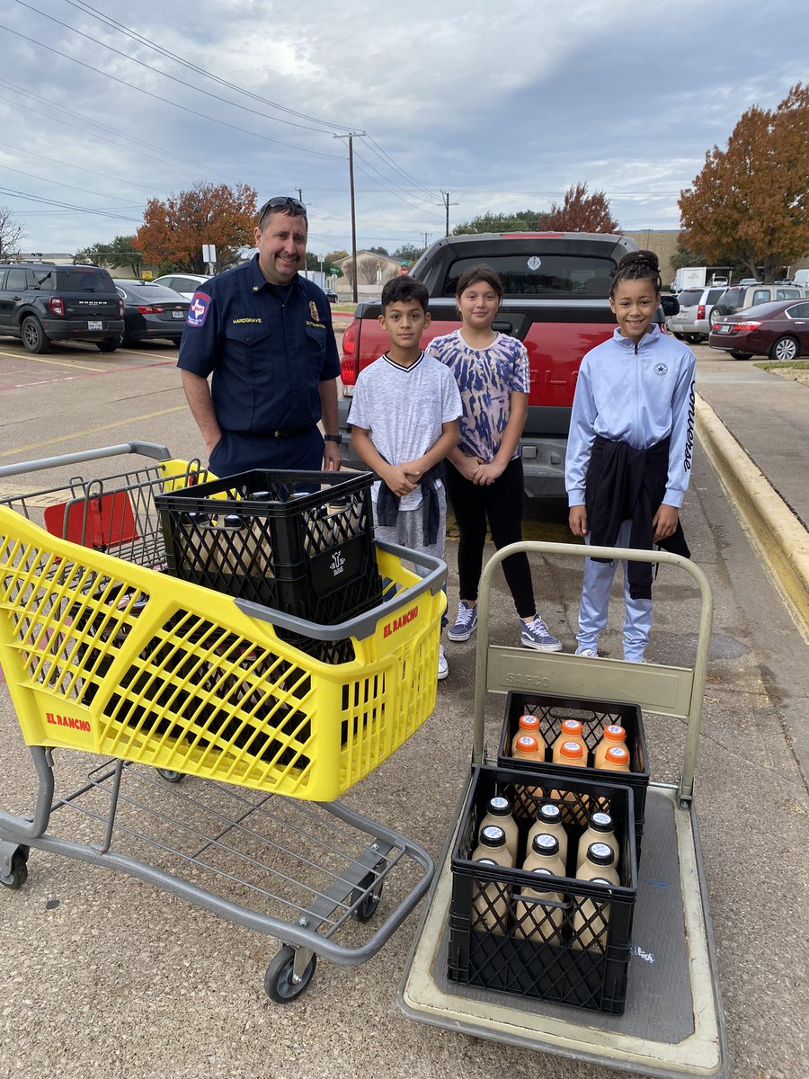 <a href="/1836Farms/">1836 Farms</a> The BEST milk ever and the BEST elementary school and an amazing Battalion Chief= one great day!! Can’t wait to surprise the teachers <a href="/WGA_Leopards/">Walnut Glen Academy</a> with this!!
