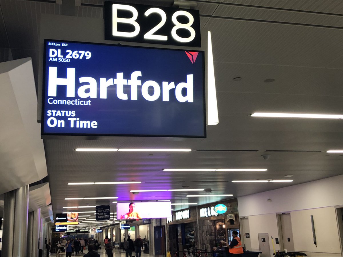howardblas's tweet photo. We disability inclusion professionals are always on the lookout for accessiblity.  Pleased to say that @ATLairport is doing a really nice job:  large print signs in terminal which can be seen without havig to walk to counter.  Announcements are clear, audible and useful https://t.co/PrlzZ7uJUb