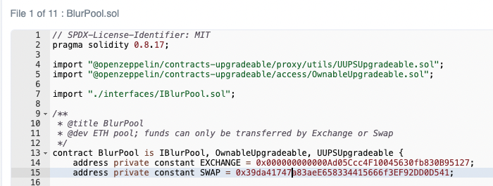 0xCygaar's tweet photo. For those wondering if the @blur_io pool contract is safe to deposit into - it looks fine to me. They've also been confirmed to have been audited by @code4rena. 

However, there are a couple qualms I have with the way it's setup 🧵: https://t.co/y5X9HOwBxN