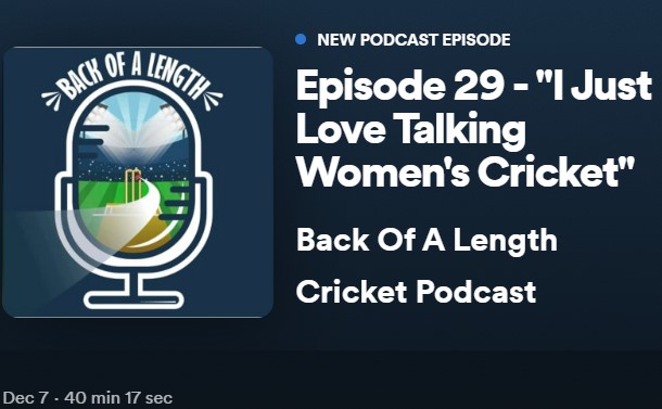 New Episode!

It's our special episode dedicated to women's cricket! We're joined by <a href="/WCricRamblings/">Women's Cricket Ramblings 🎙</a> host <a href="/fiveforeight/">ellie indie</a>, &amp; we take a deep dive into women's franchise cricket, contracts, tournaments, key players, &amp; our love for the women's game

#Cricket

open.spotify.com/episode/6zG6EQ…