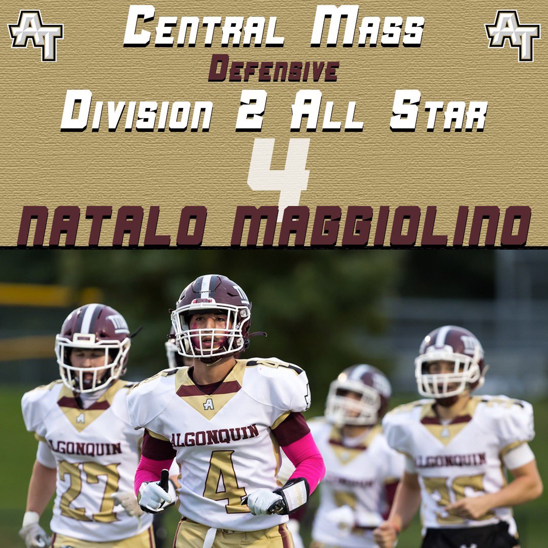 Gonk_Football's tweet photo. We are proud to announce our Joseph Mewhiney Chapter Central Mass Div. 2 All-Stars for this season!

Defensive All-Stars;
⭐️Natalo Maggiolino 
⭐️Patrick Hanlon
⭐️Sean Desmond

We are proud of these guys for earning this honor!

#Family  x  #TitanUp https://t.co/YAXA4c0eB2