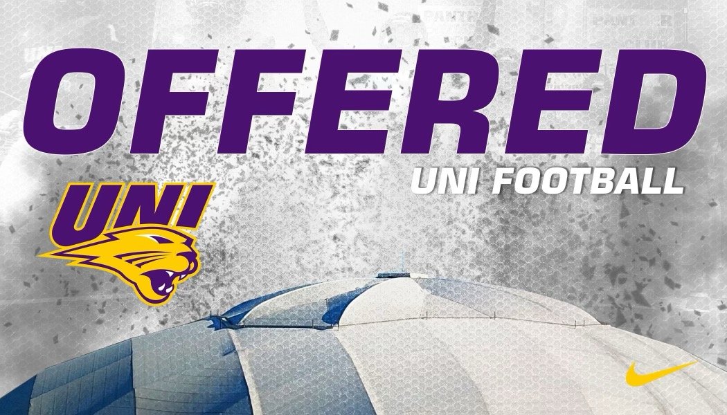 I am blessed to announce I have received my 1st Division I offer from the University of Northern Iowa. I want to thank <a href="/CoachJoeGanz/">Joe Ganz</a> and <a href="/RyanClanton/">Ryan Clanton</a> for coming to our great school. <a href="/WbFootball/">Willowbrook Football</a> <a href="/J_ChristensenQB/">Jeff Christensen</a> <a href="/ThrowItDeep/">Throw It Deep</a>