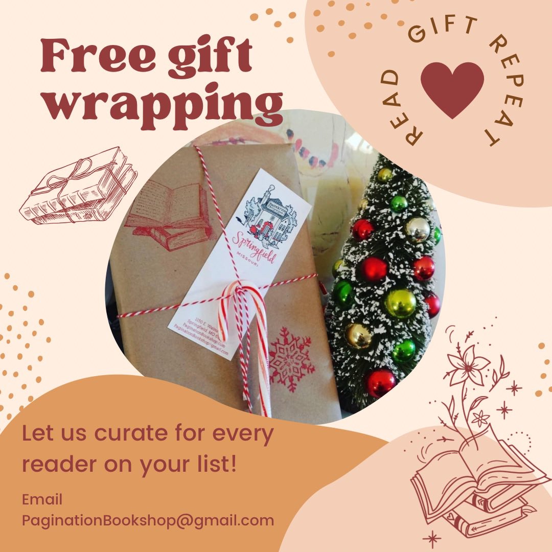 This holiday season, we’d love to help you ✨ read ✨ curate ✨ wrap ✨ ship ✨ build home libraries for you and your loved ones! Free gift wrapping in store! Email us to start a curation! Open 12-6 T-F, 10-6 Sat and 12-5 Sun w/extended hours 12/20-12/23 ❤️