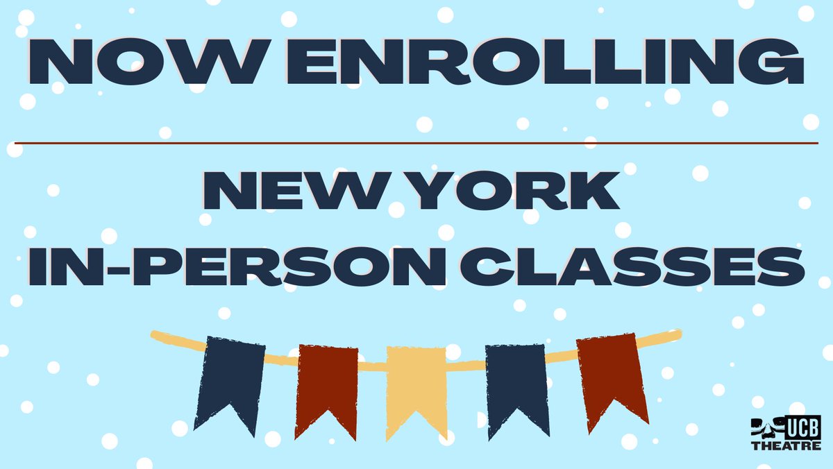 We're excited to announce in-person classes are BACK in NY! For a list of currently enrolling classes, visit ucbcomedy.com/trainingcenter. We'll be adding more classes (including Advanced Improv) over the next couple of weeks, so stay tuned!