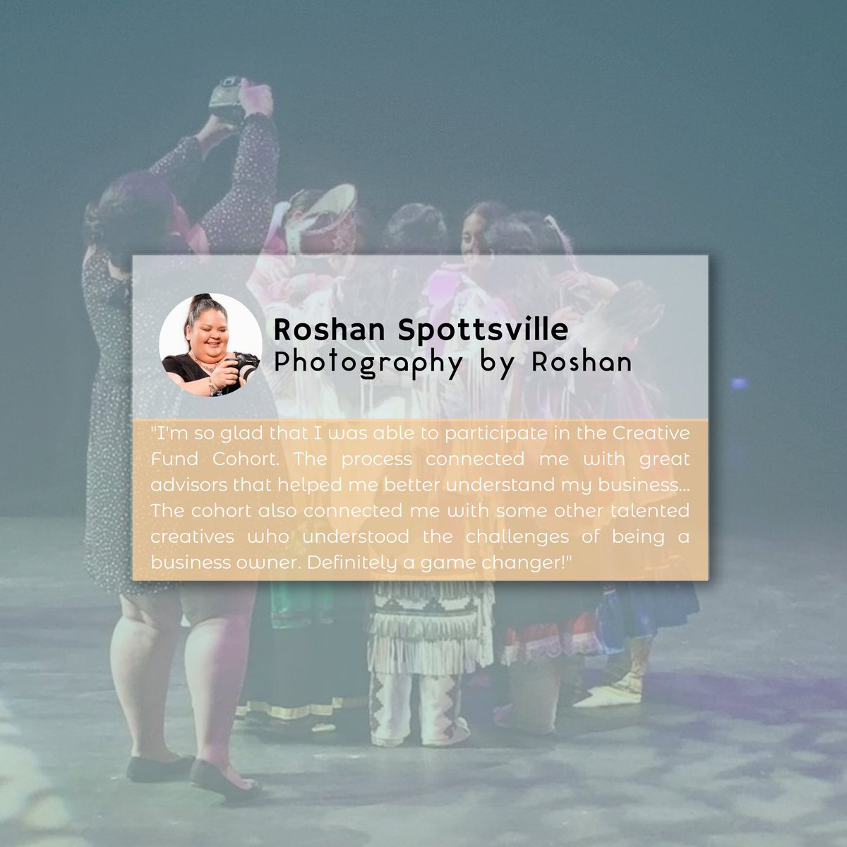 FutureIsIndigi's tweet photo. 📸 From professional headshots to event photography, Roshan Spottsville's amazing work never ceases to amaze us. As a recipient of the Creative Fund, we have been able to connect and work with Roshan as both a cohort member and a contractor. https://t.co/ONwFG1OlYq
