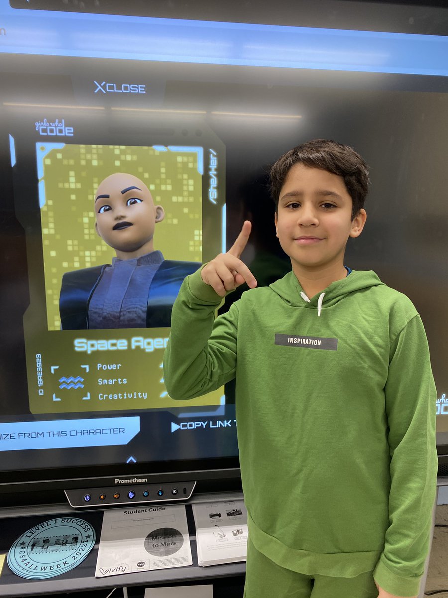 @Ps4wolves 4th graders coded their own video game characters #CSEdWeek2022 Thanks to @AliBraunstein for the tip! @CSforAllNYC @GirlsWhoCode @NYCSchools @MelissaGrandner