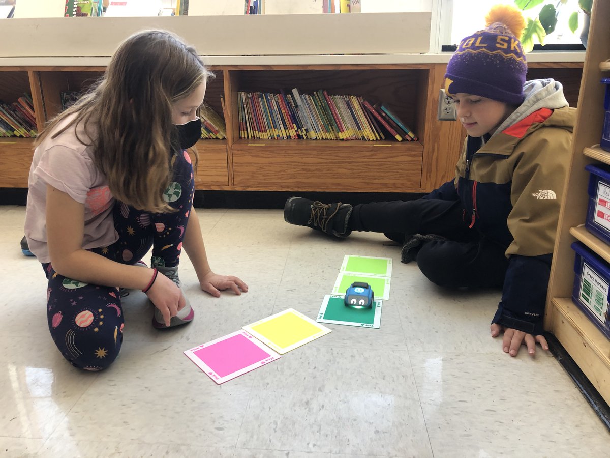 heyerlearning's tweet photo. Had a great time working with our media specialist and our new #Indi #Coding cars today! @Sphero @SpheroEdu #HourOfCode #CriticalThinking #CanWeUseTheseAgain #Teamwork #Collaboration https://t.co/c460AMqTGt